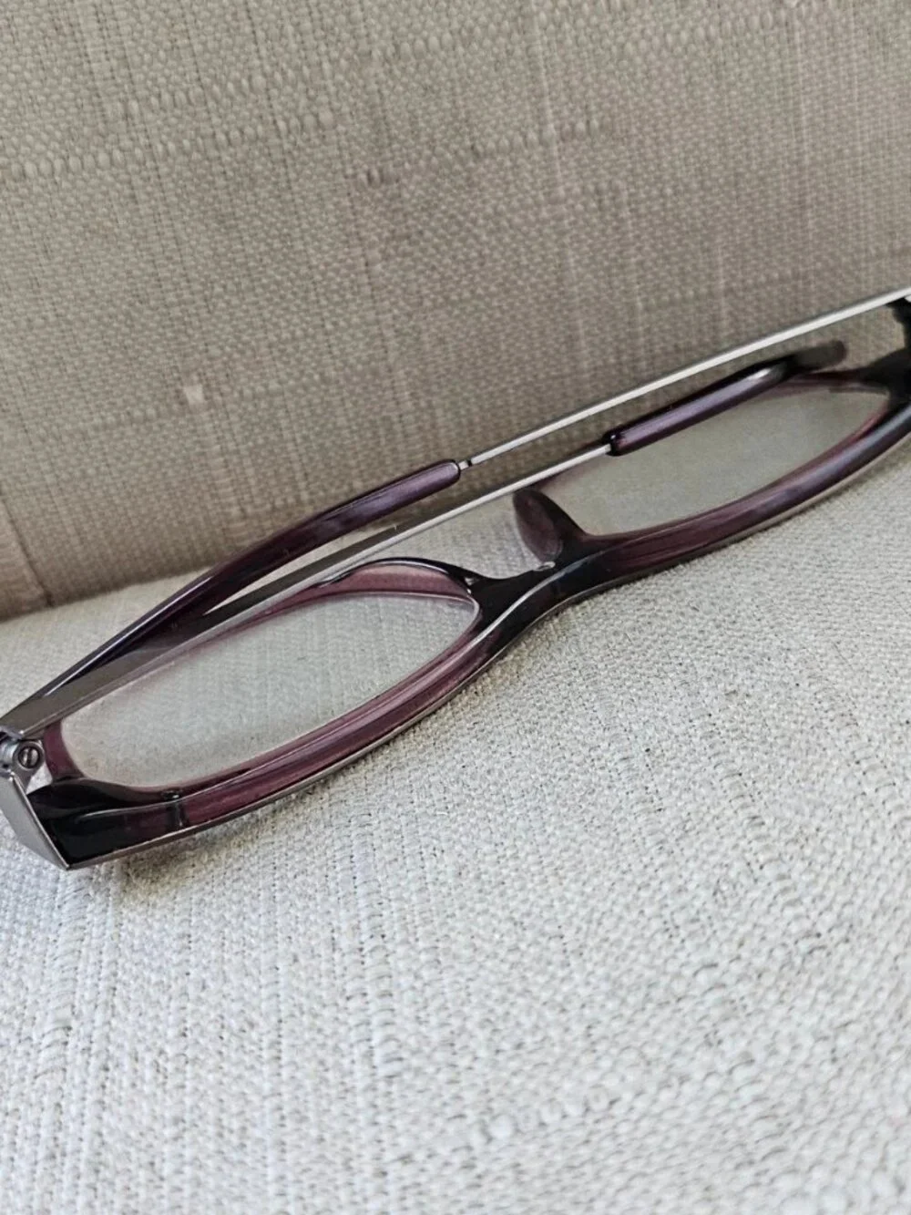 Vintage See Women Eyeglasses Frame Red/Gunmetal Tone Eyewear SEE5364 Glasses